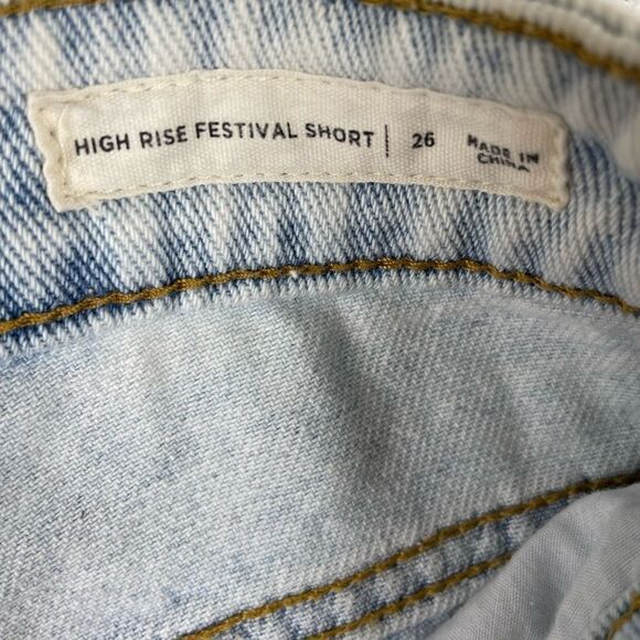 PacSun High Rise Festival Denim Shorts Size 26 EUC - Picture 5 of 6